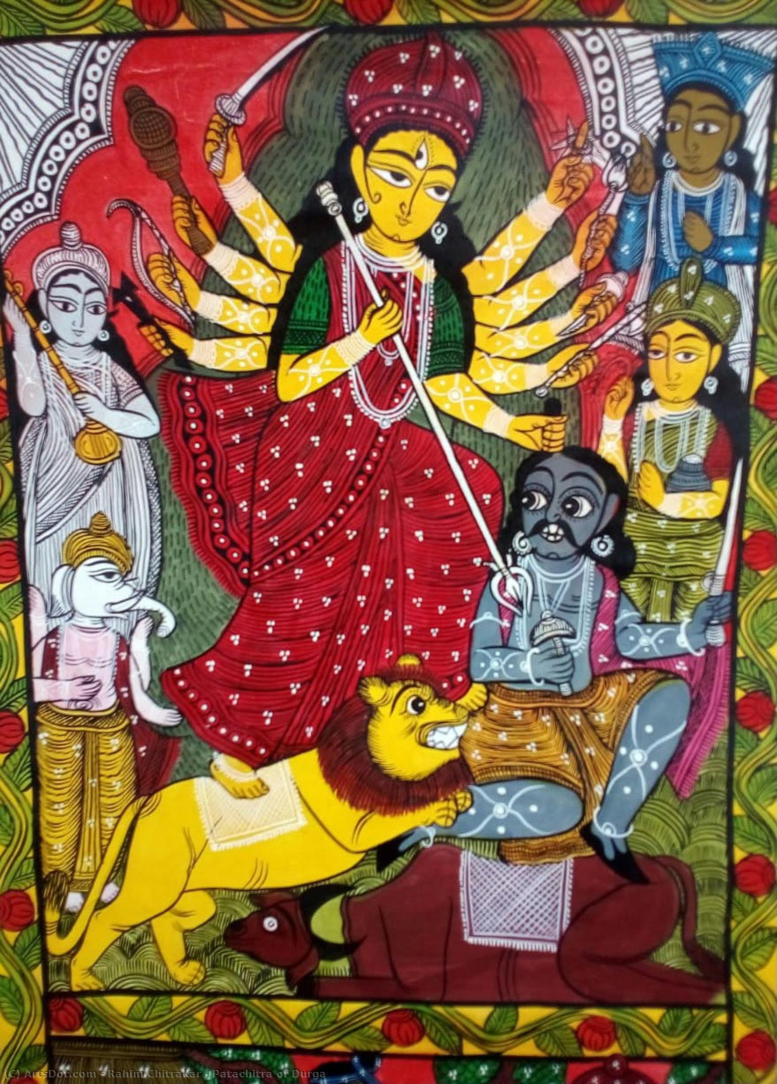 Patachitra Of Durga — Rahim Chitrakar