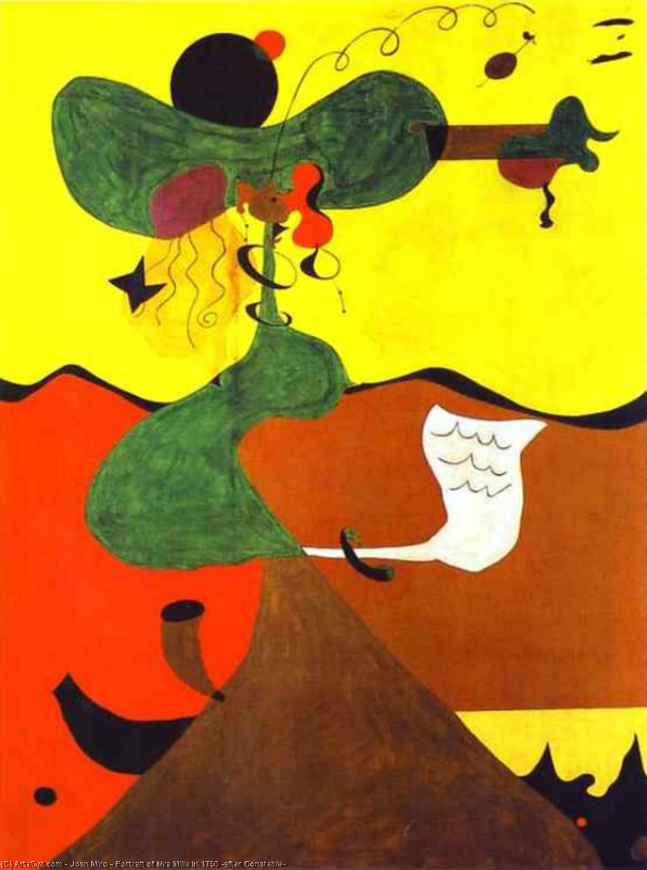 Portrait Of Mrs Mills In 1750 (after Constable) — Joan Miró