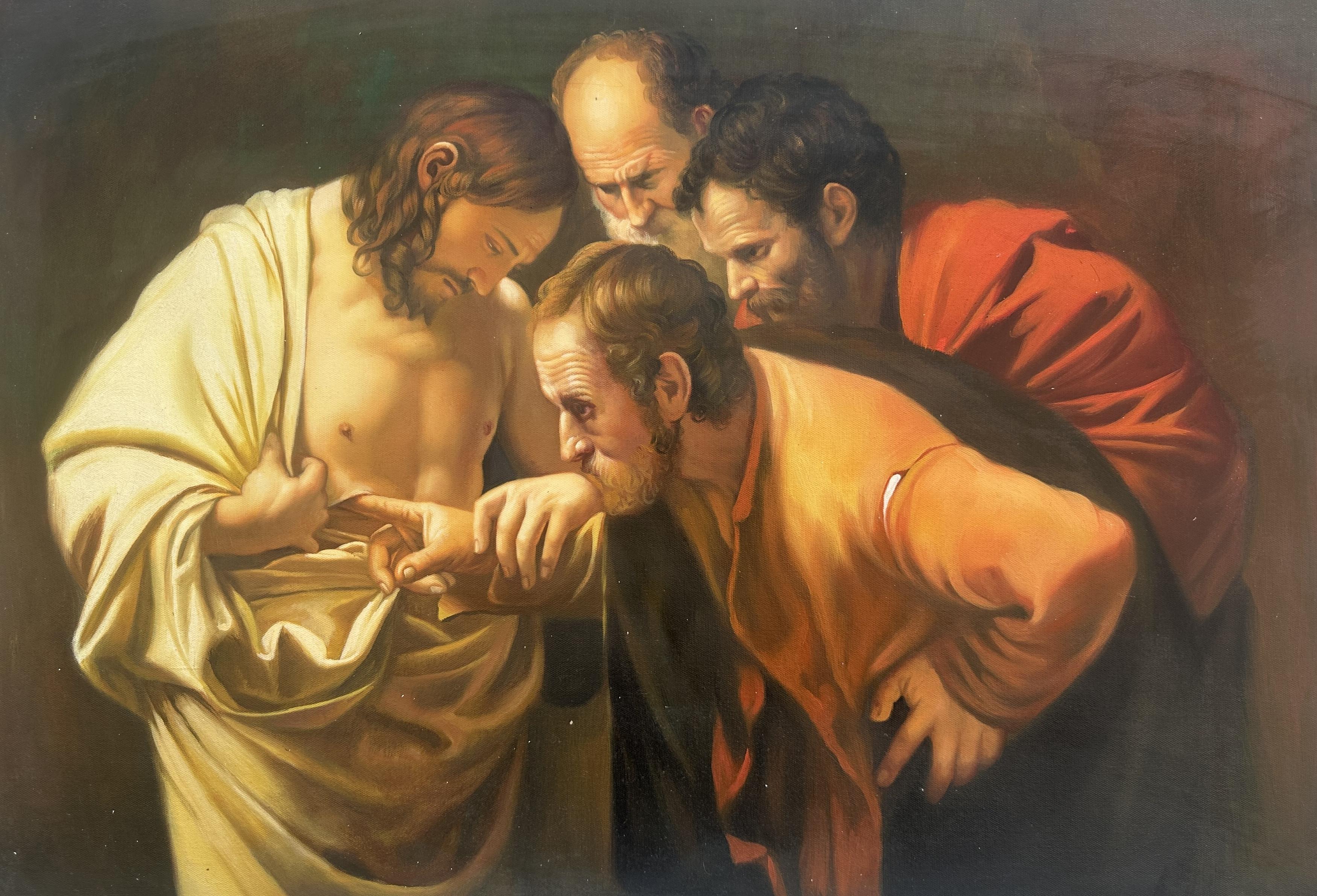 The Incredulity Of Saint Thomas - Caravaggio — Karavaggio