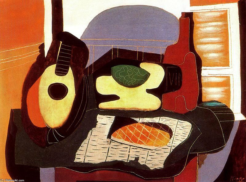 Naturaleza Muerta Con Galleta — Pablo Picasso