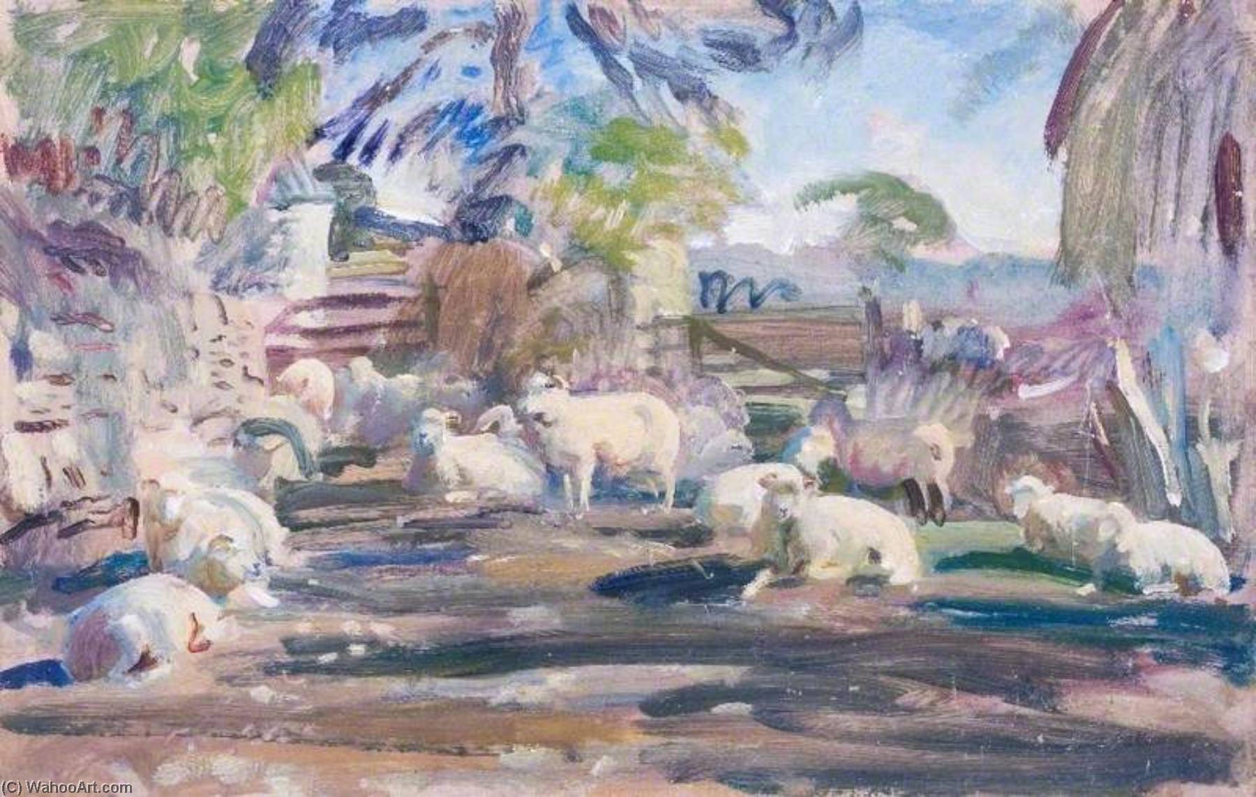 Study Of Exmoor Sheep — Sir Alfred James Munnings