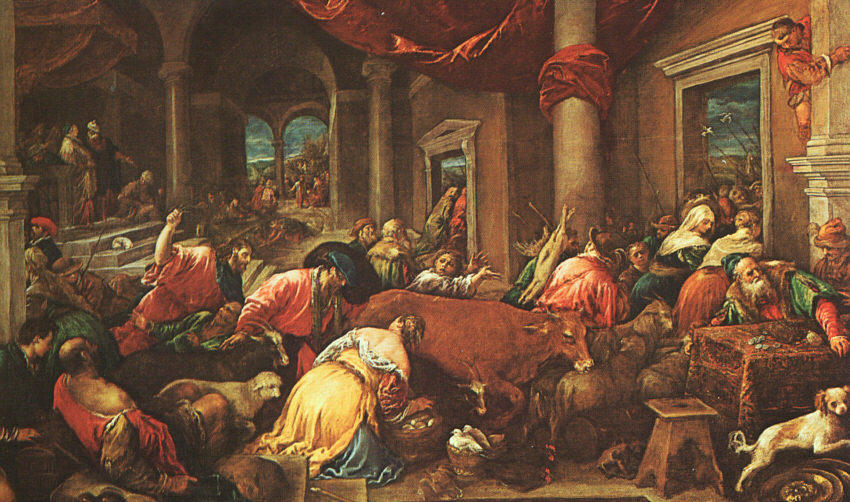 The Purification Of The Temple — Jacopo Bassano (jacopo Da Ponte)