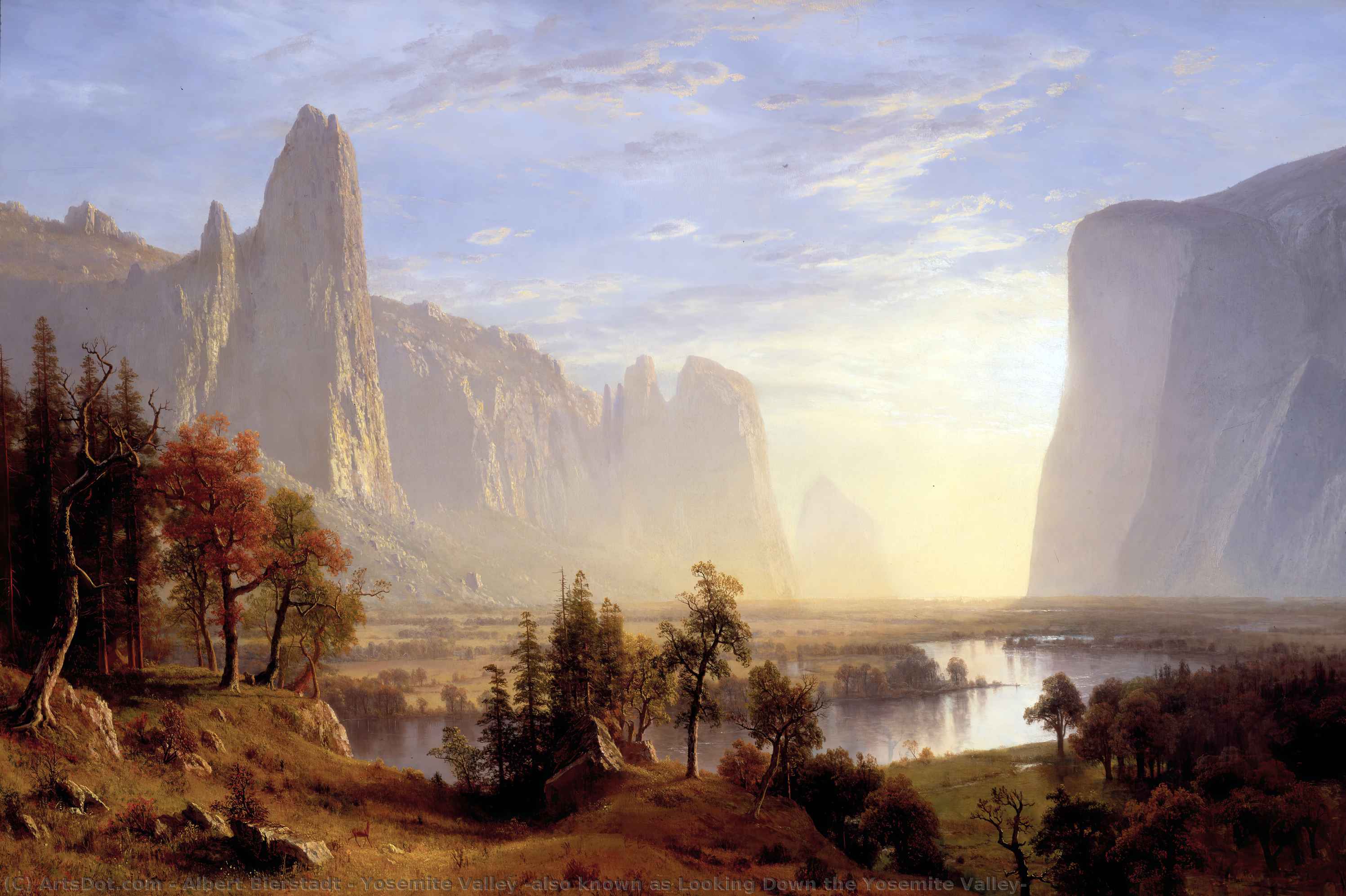 Yosemite-tal (blick Hinunter Ins Yosemite-tal) — Albert Bierstadt