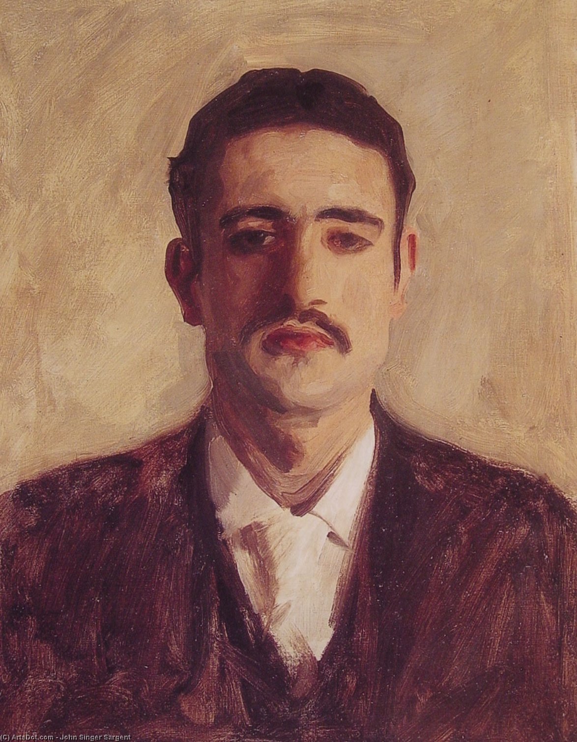 Porträt Eines Mannes (wahrscheinlich Nicola D'inverno) — John Singer Sargent