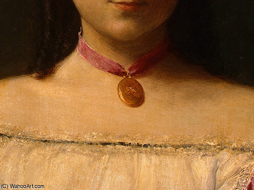 Mademoiselle De Fitz James (detail 3) - — Henri Fantin-latour