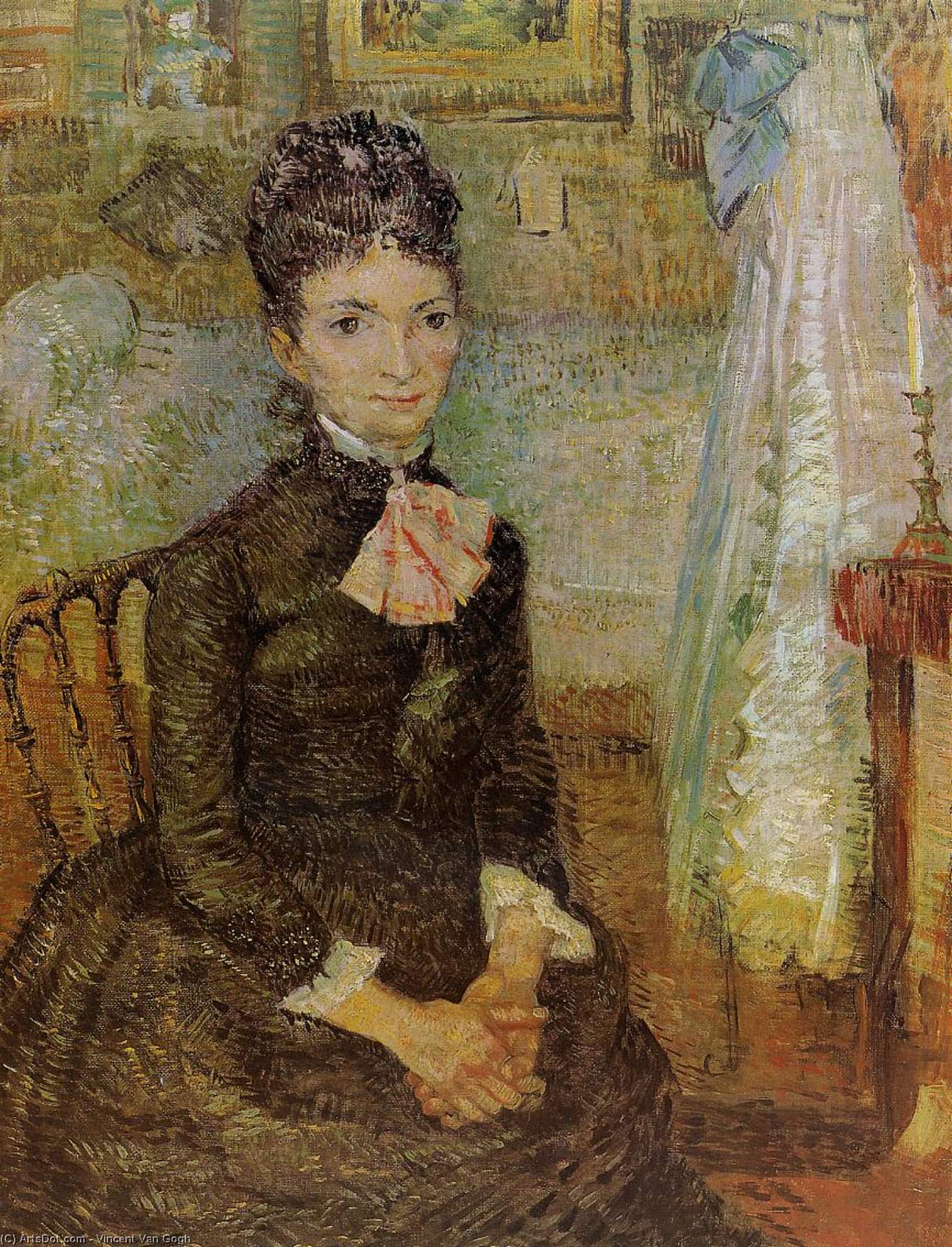 Woman Sitting By A Cradle — Vincent Willem Van Gogh