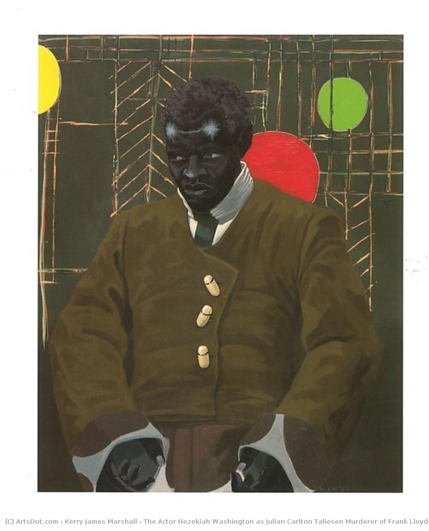 The Actor Hezekiah Washington As Julian Carlton Taliesen Murderer Of Frank Lloyd Wright Family — Kerry James Marshall