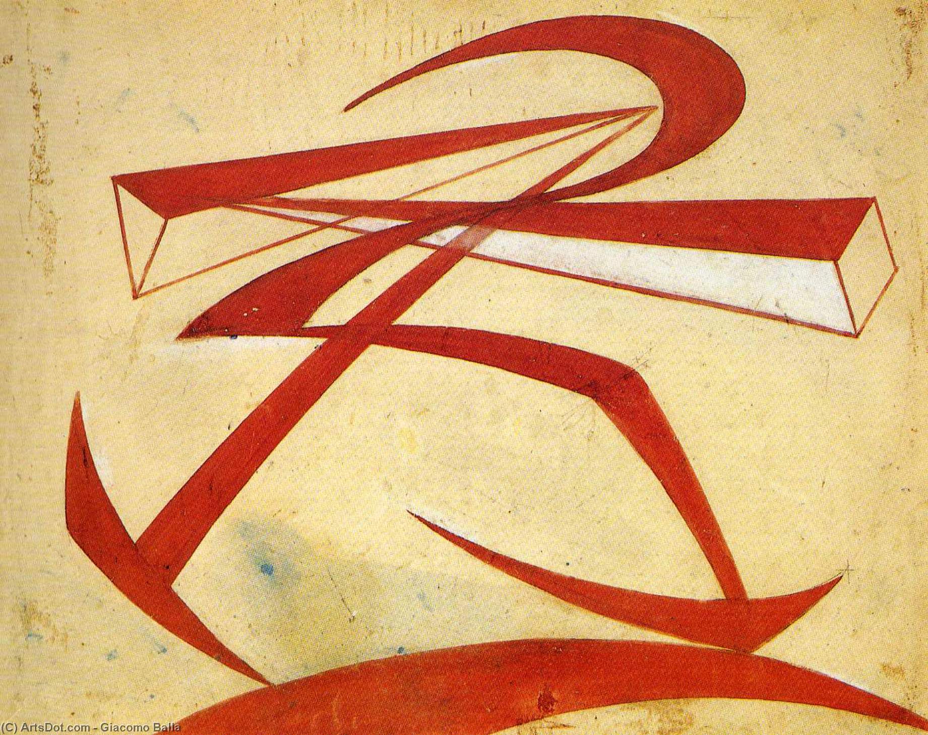 Lines-force Of Boccioni's Fist — Giacomo Balla