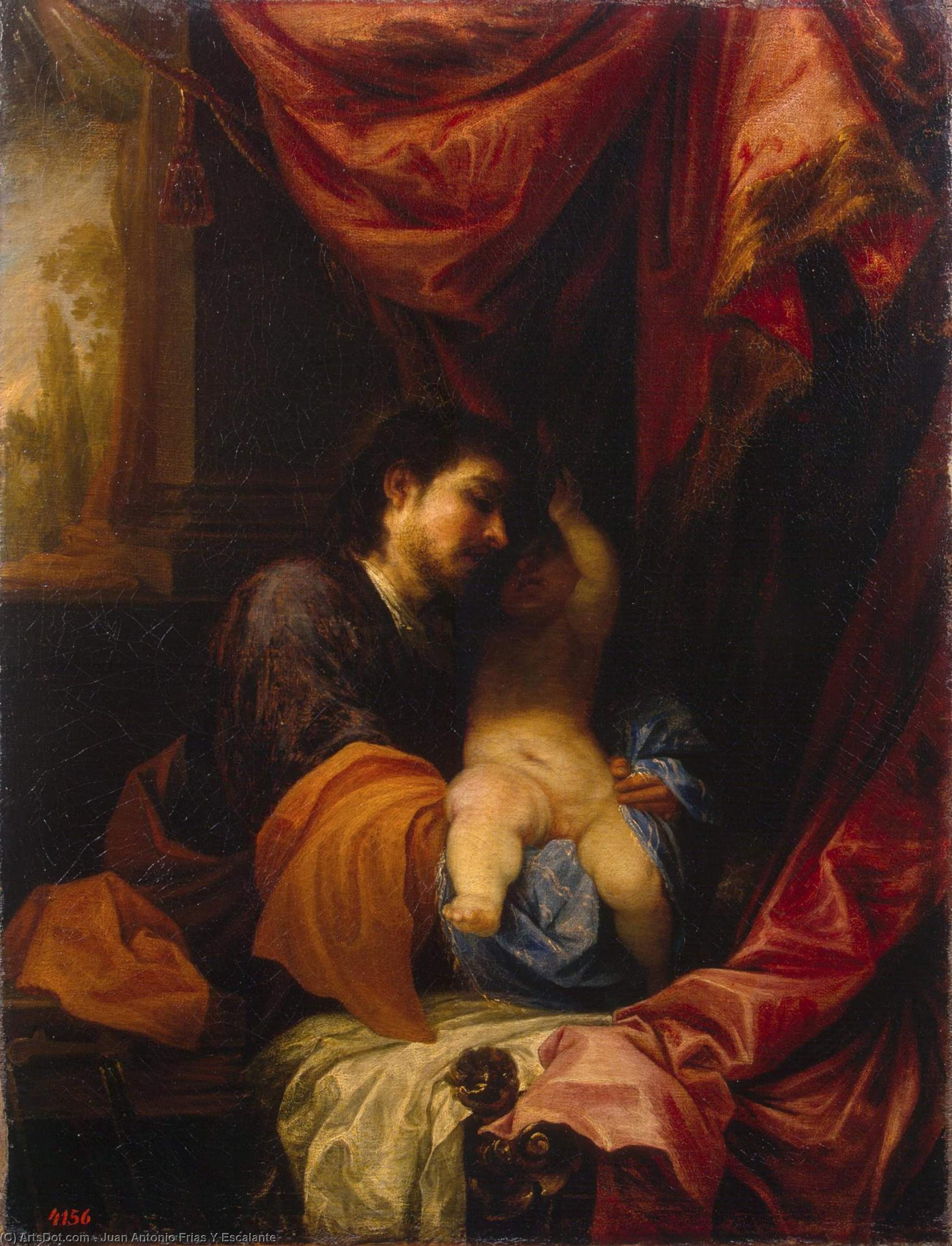 St Joseph And The Infant Christ — Juan Antonio Frias Y Escalante