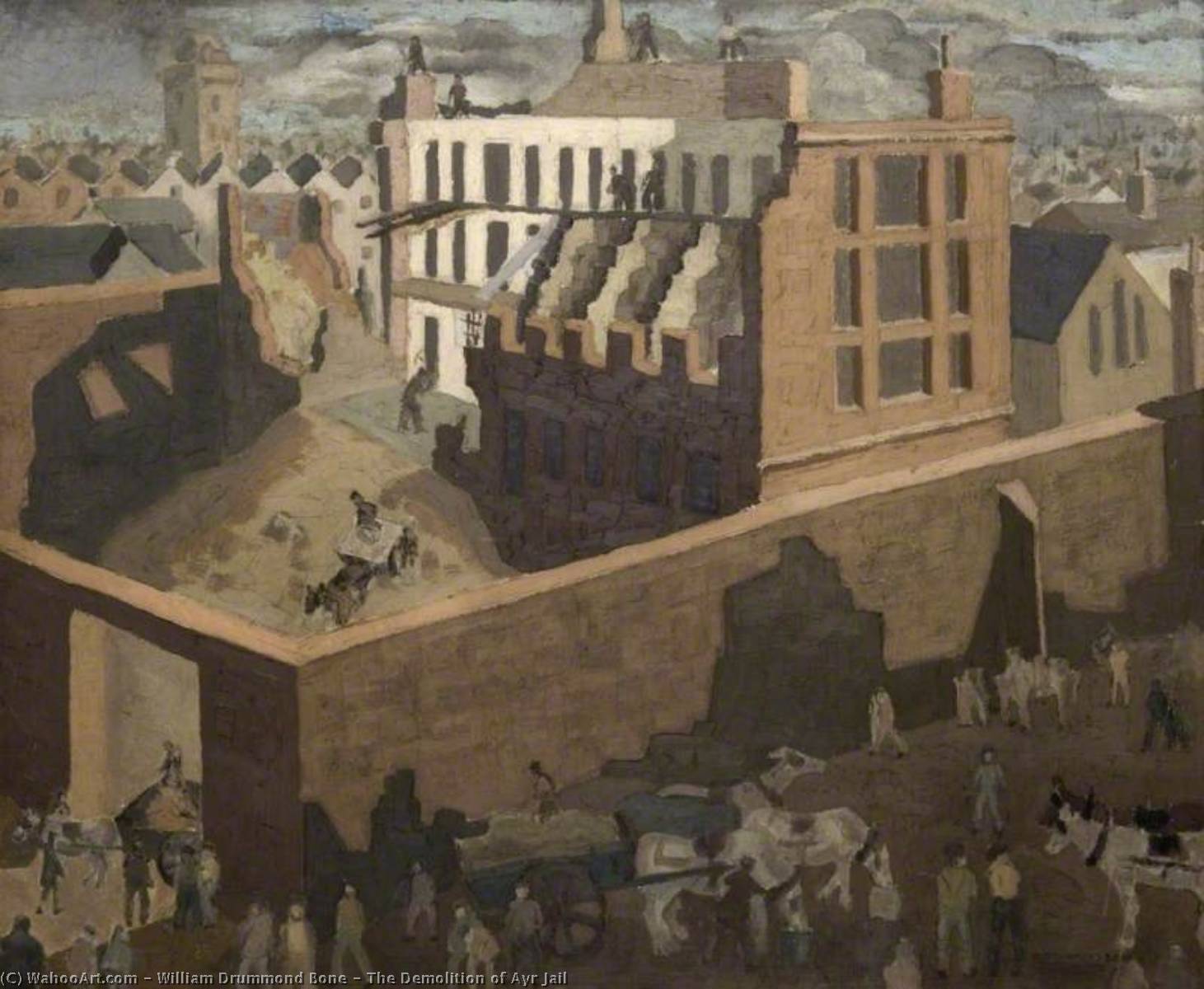 The Demolition Of Ayr Jail — William Drummond Bone