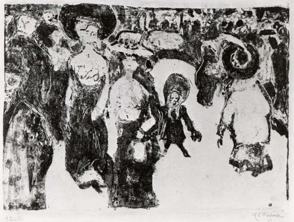 Streetlife In Dresden (strassenleben In Dresden) — Ernst Ludwig Kirchner