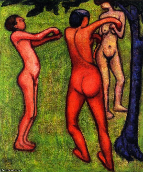 Nudes In Nature (also Known As Dancing Nudes Or Nudes In The Open Air)- — Lajos Tihanyi