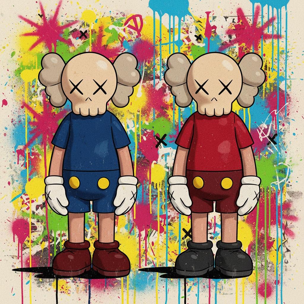 Symmetrical Echoes Of Vibrant Chaos In A Singular Pop Art Vision — Laurent Charpentier