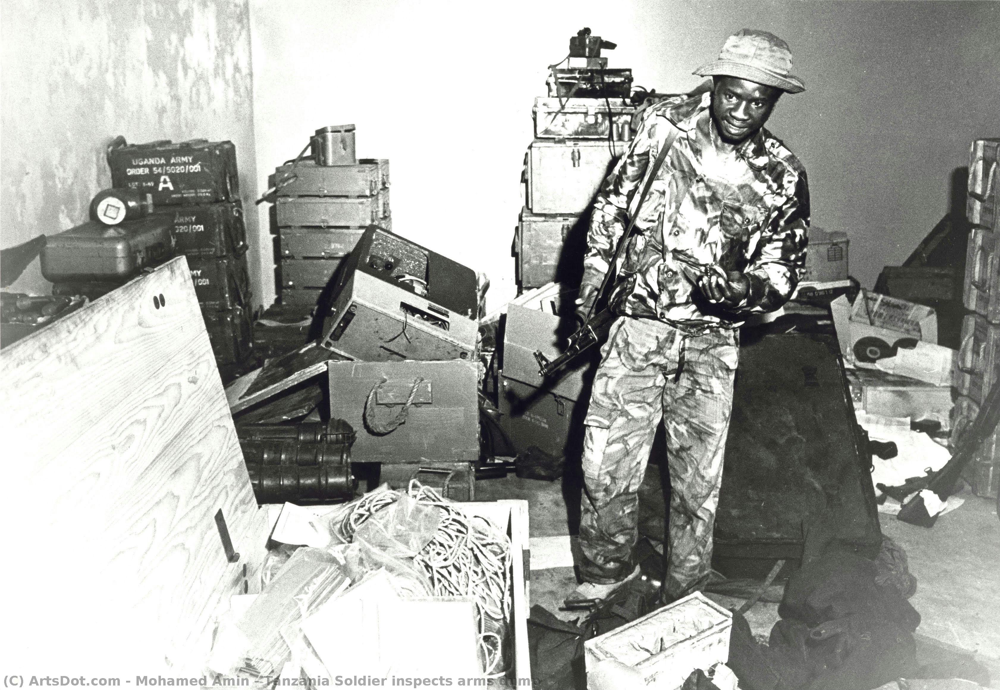 Tanzania Soldier Inspects Arms Dump — Mohamed Amin