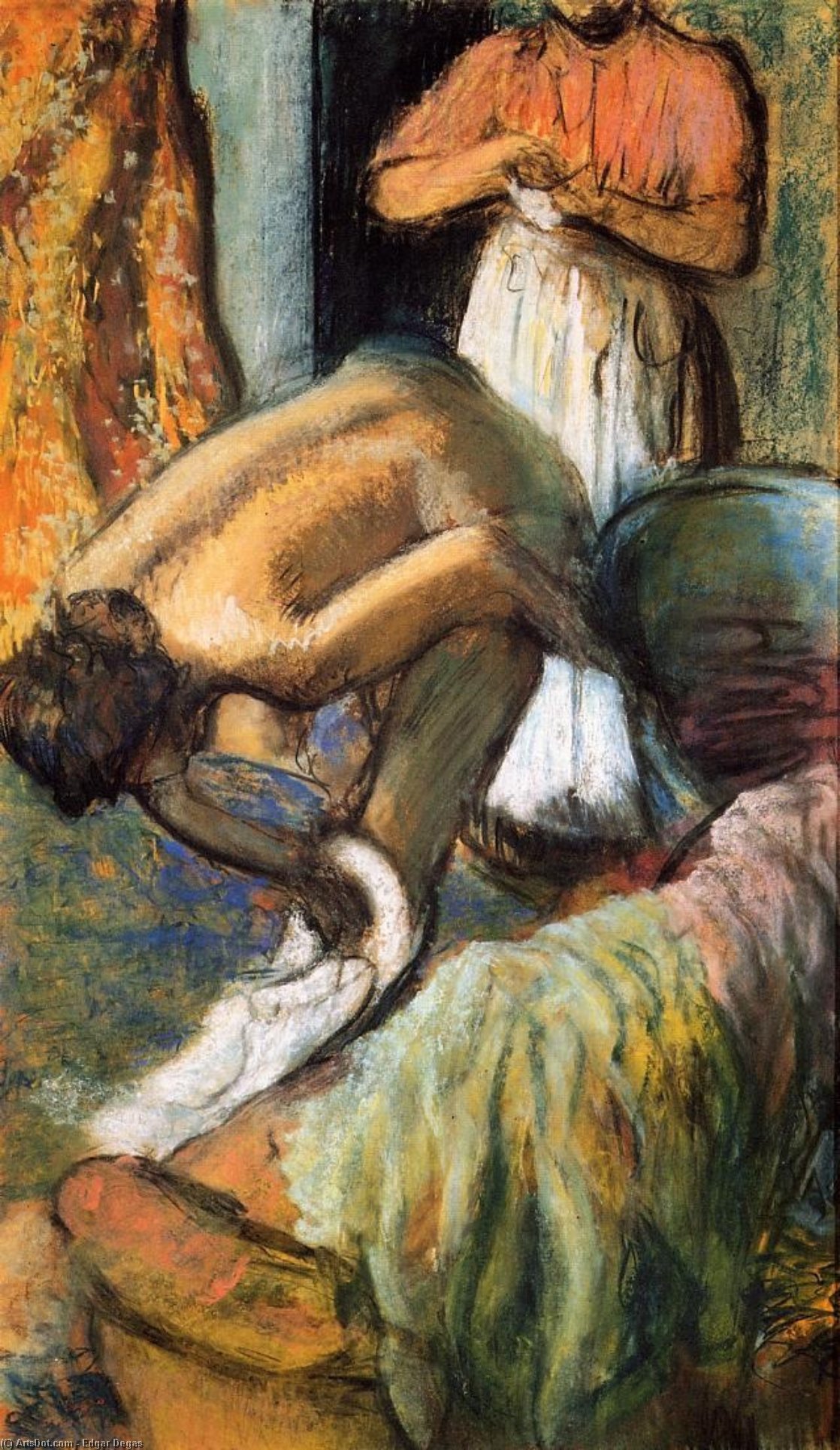 Breakfast After The Bath 2 — Hilaire-germain-edgar Degas