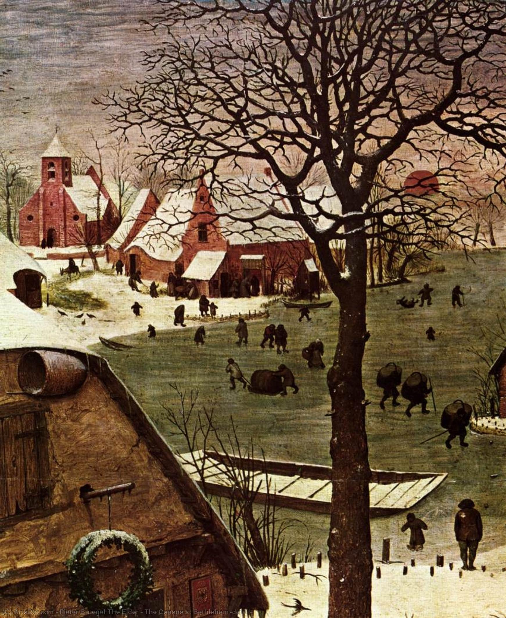 The Census At Bethlehem (detail) — Pieter Bruegel The Elder
