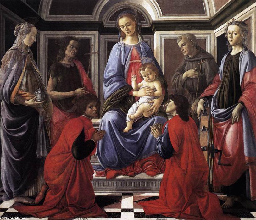Madonna And Child With Six Saints (sant'ambrogio Altarpiece) — Sandro Botticelli