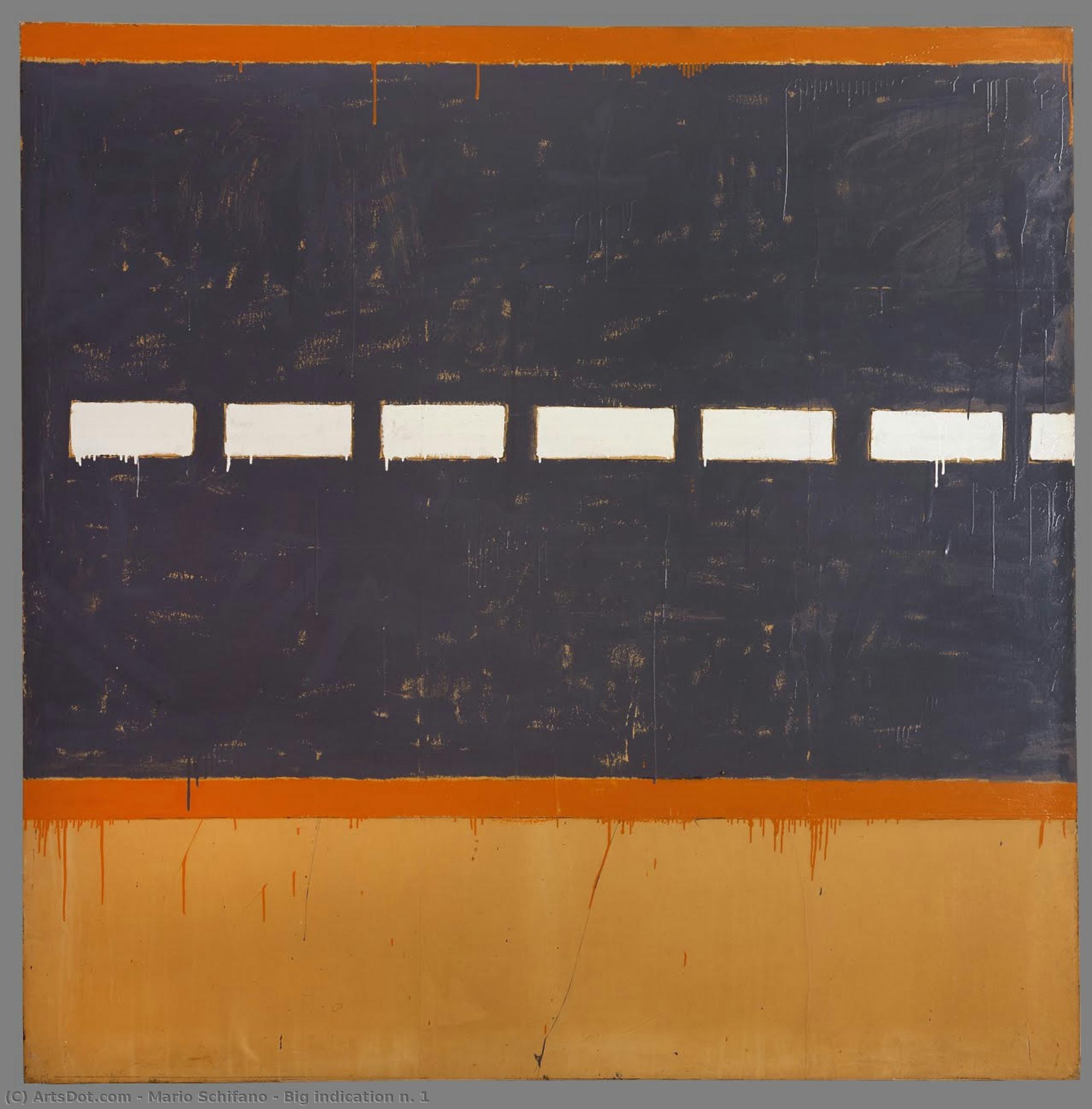 Big Indication N. 1 — Mario Schifano
