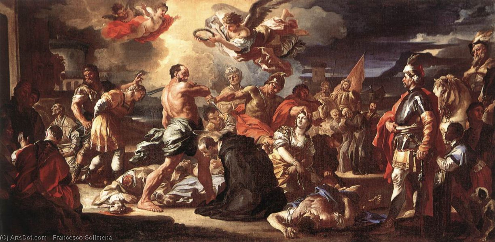 The Martyrdom Of Sts Placidus And Flavia — Francesco Solimena