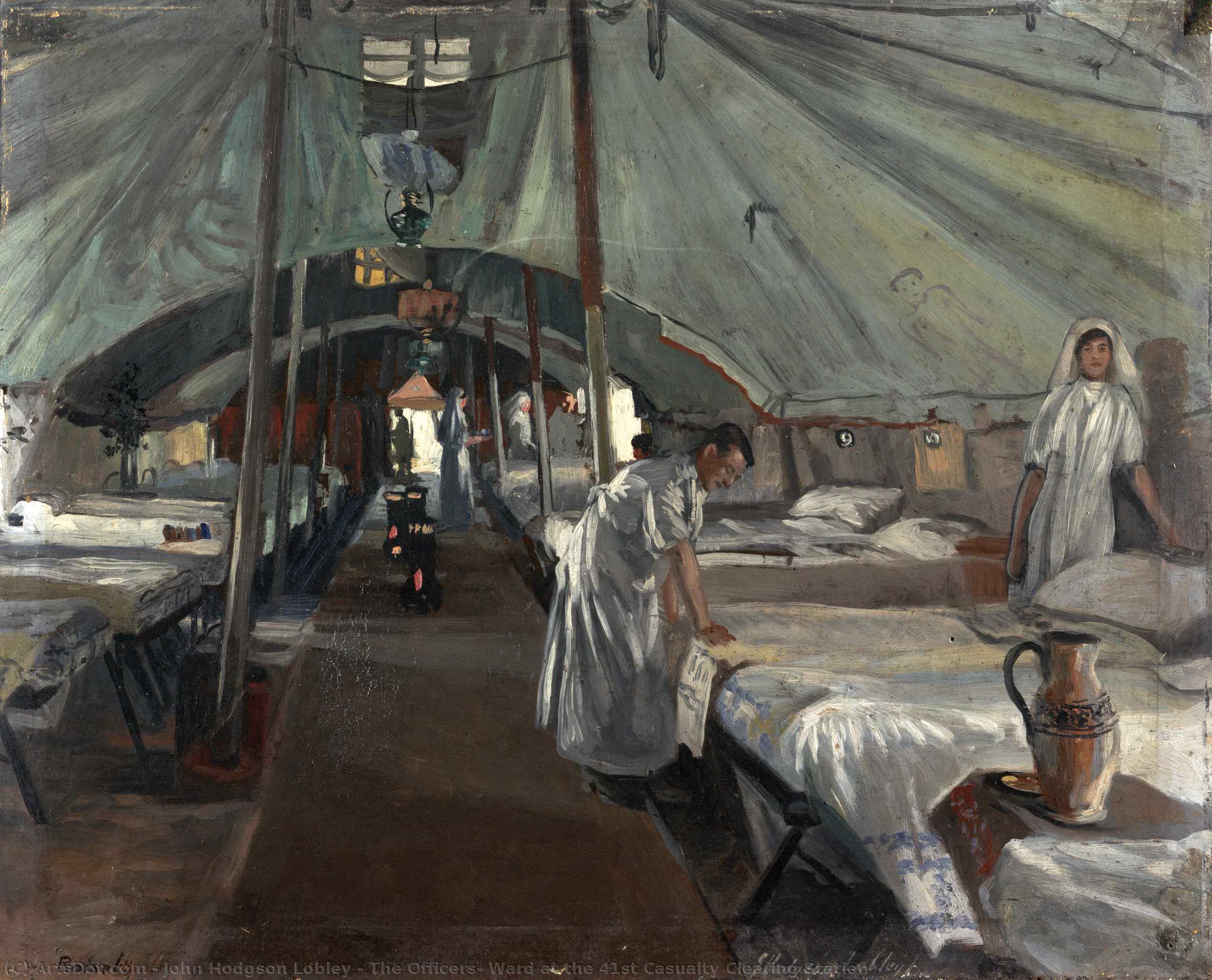 The Officers' Ward At The 41st Casualty Clearing Station — John Hodgson Lobley