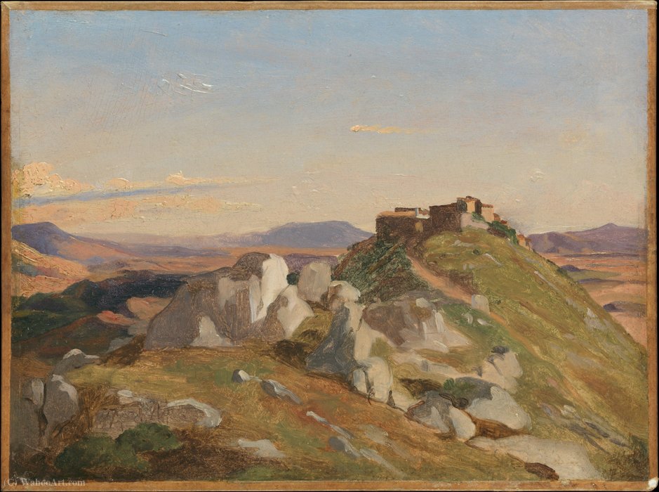 Landscape At Olevano — Theodore Caruelle D'aligny