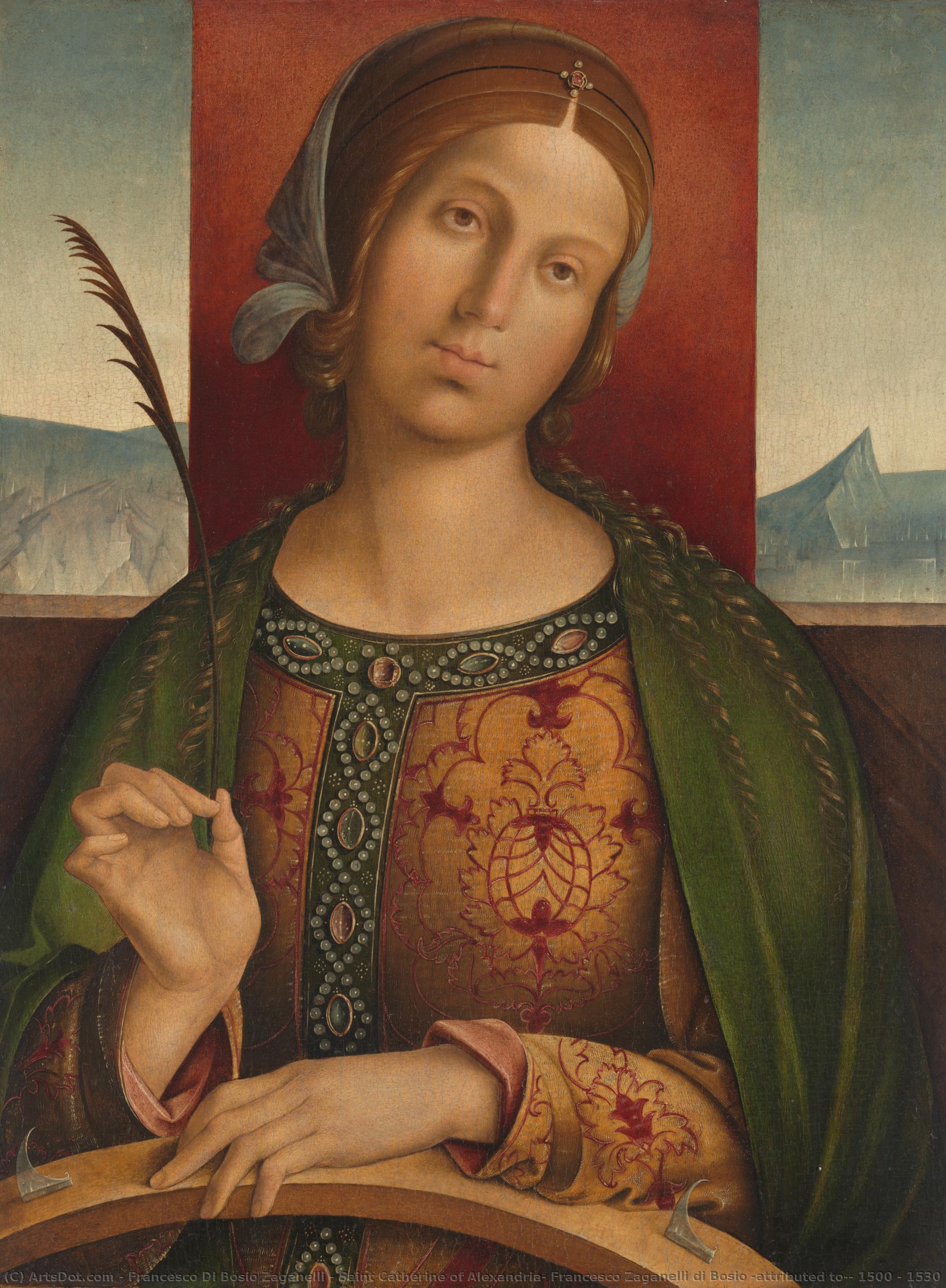 Saint Catherine Of Alexandria, Francesco Zaganelli Di Bosio (attributed To), 1500 - 1530 — Francesco Di Bosio Zaganelli