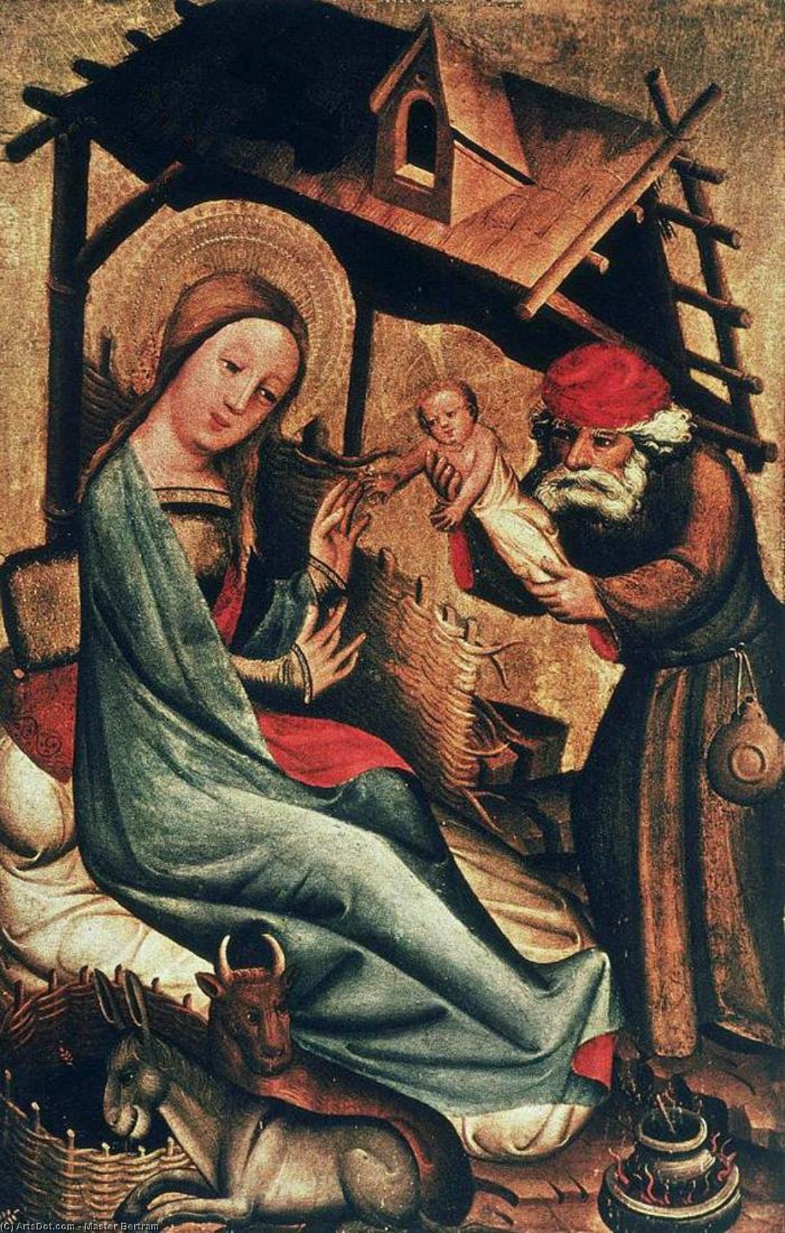 Nativity, Panel From Grabow Altarpiece — Master Bertram