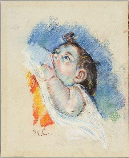 Head Of A Child — Mary Stevenson Cassatt