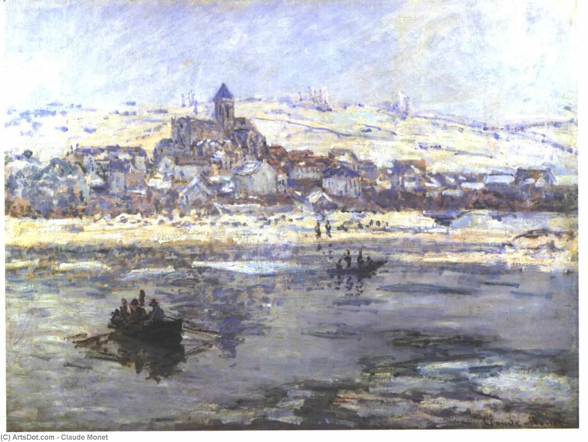 Vétheuil En Invierno — Claude Monet