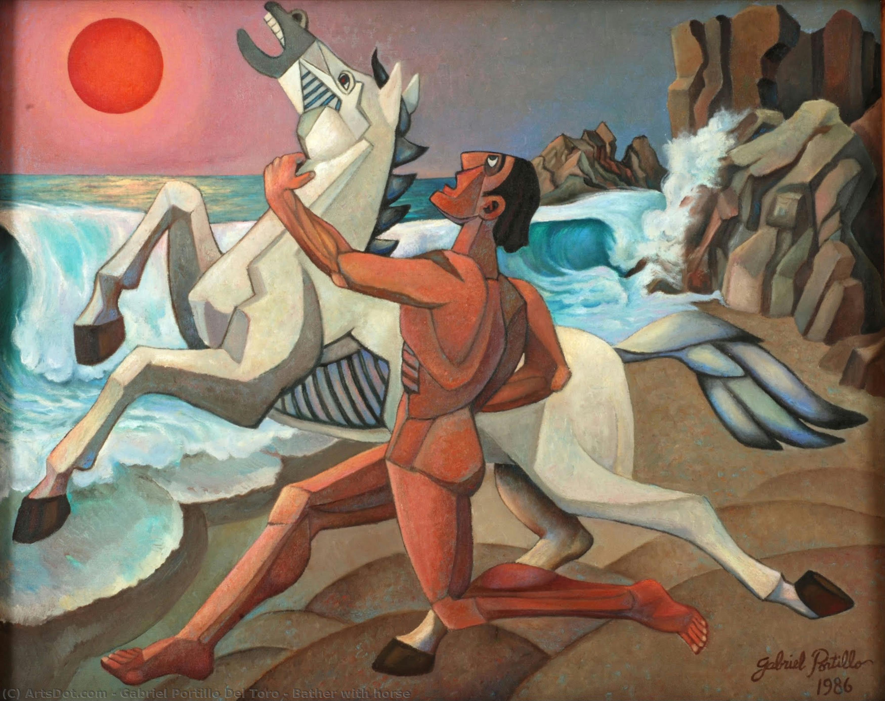 Bather With Horse — Gabriel Portillo Del Toro