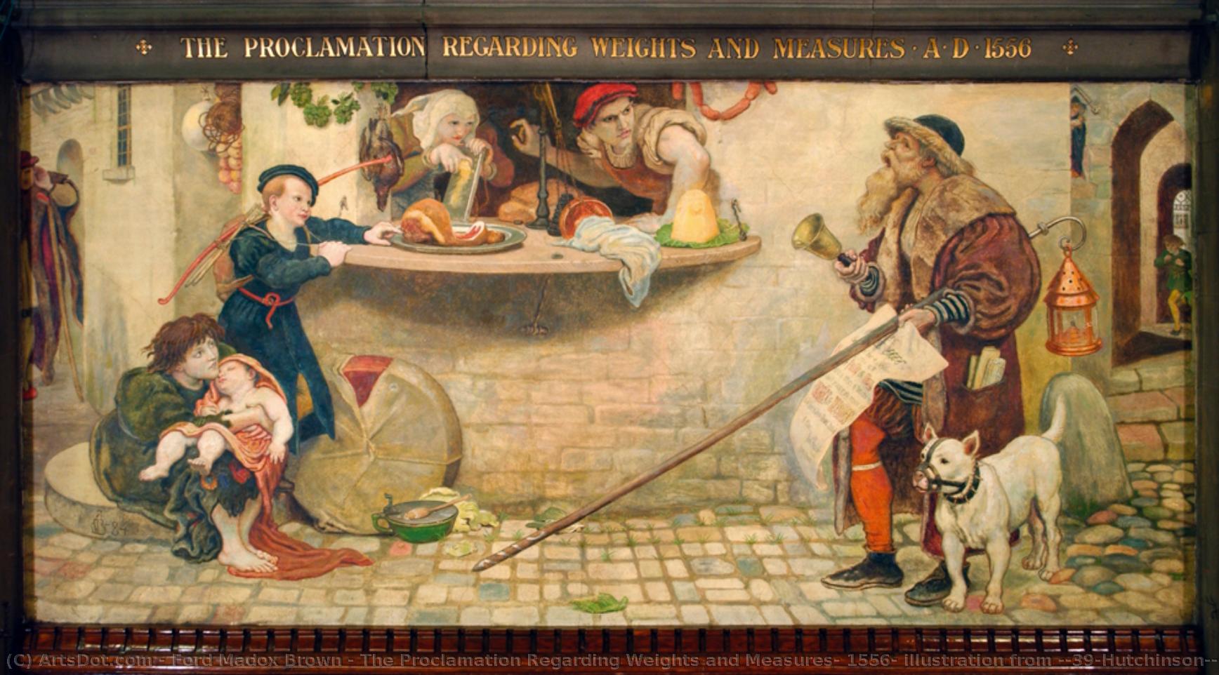 The Proclamation Regarding Weights And Measures, 1556, Illustration From 'hutchinson's Story Of The British Nation' — Ford Madox Brown