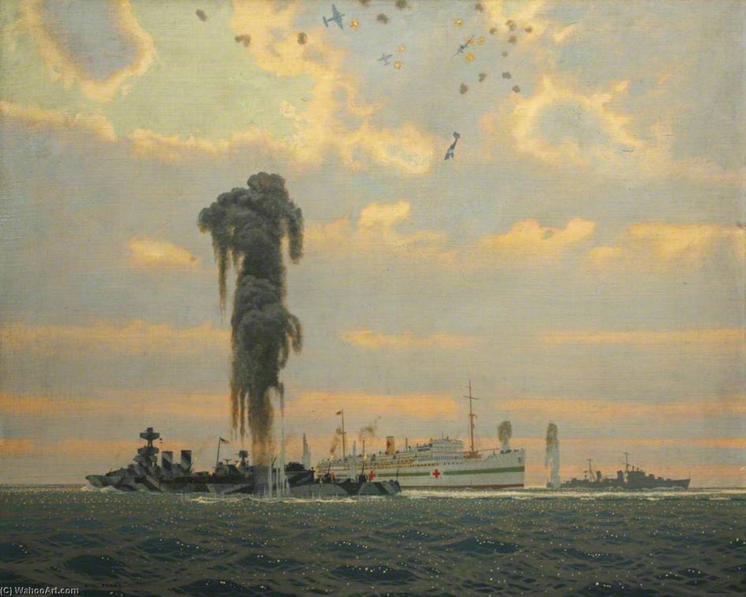 Rescue Of The Hospital Ship 'aba' By Hms 'coventry' — Charles Pears
