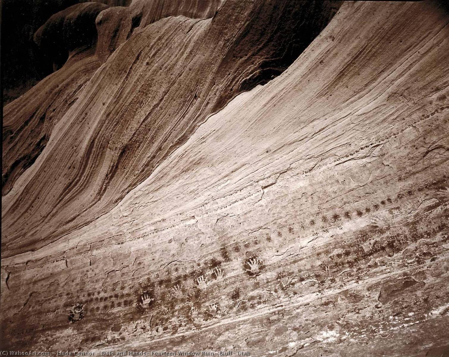 Dots And Hands, Fourteen Window Ruin, Bluff, Utah — Linda Connor
