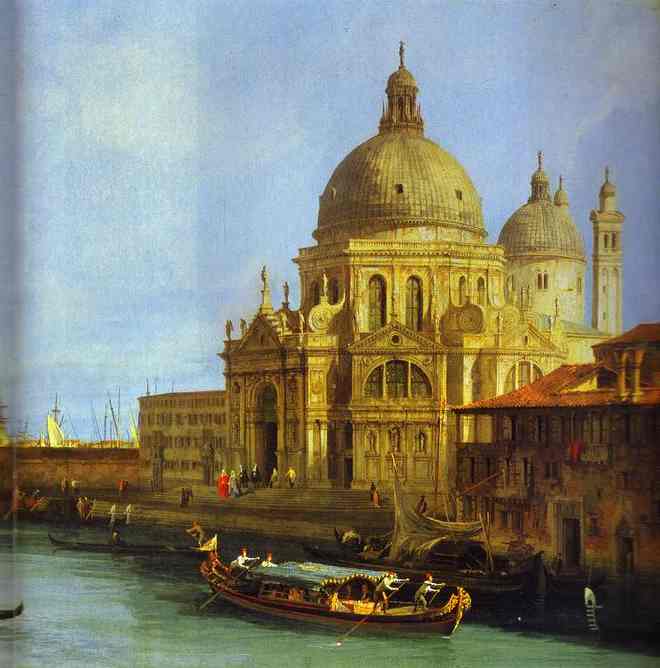 Santa Maria Della Salute Seen From The Grand Canal (right) — Canaletto