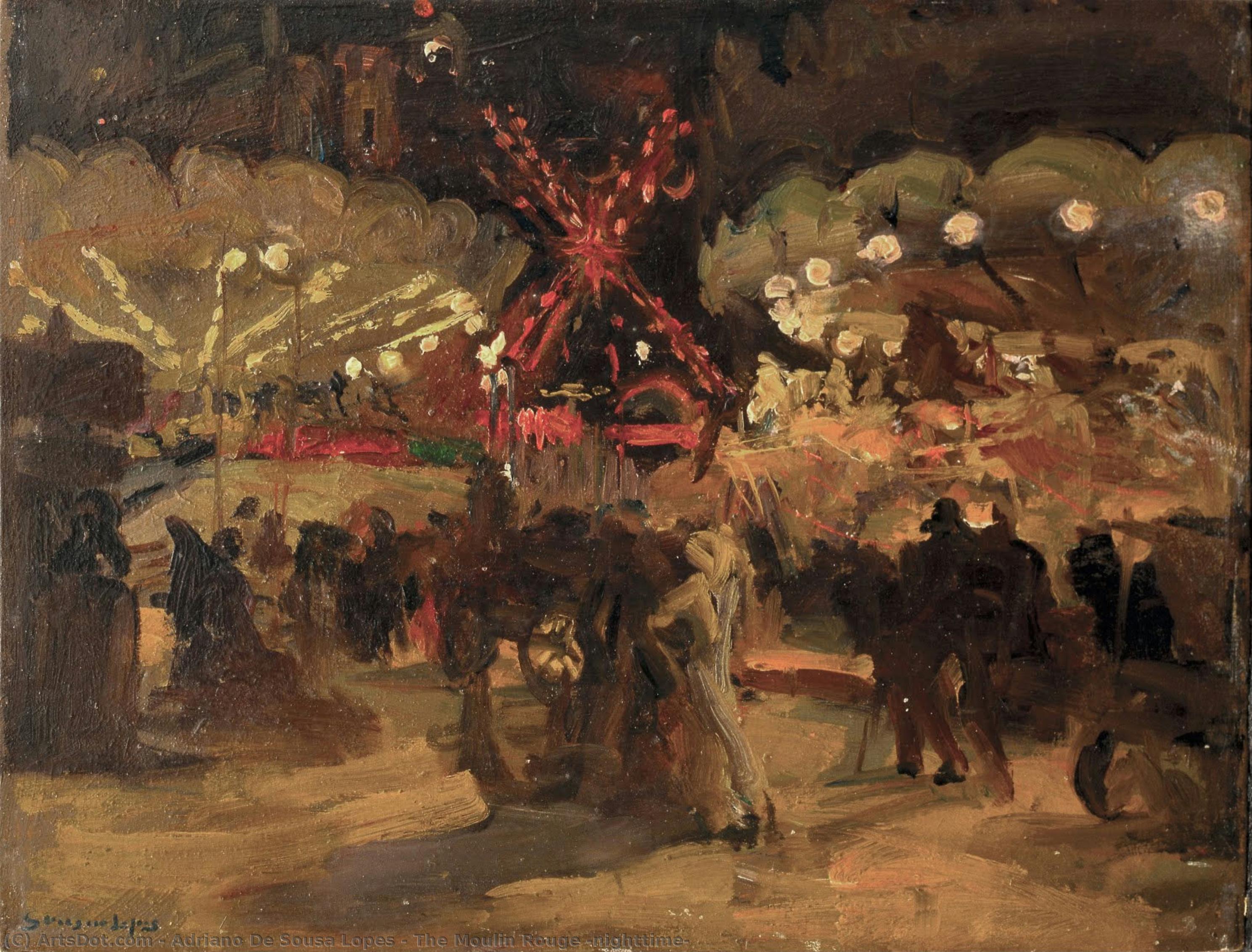 The Moulin Rouge (nighttime) — Adriano De Sousa Lopes