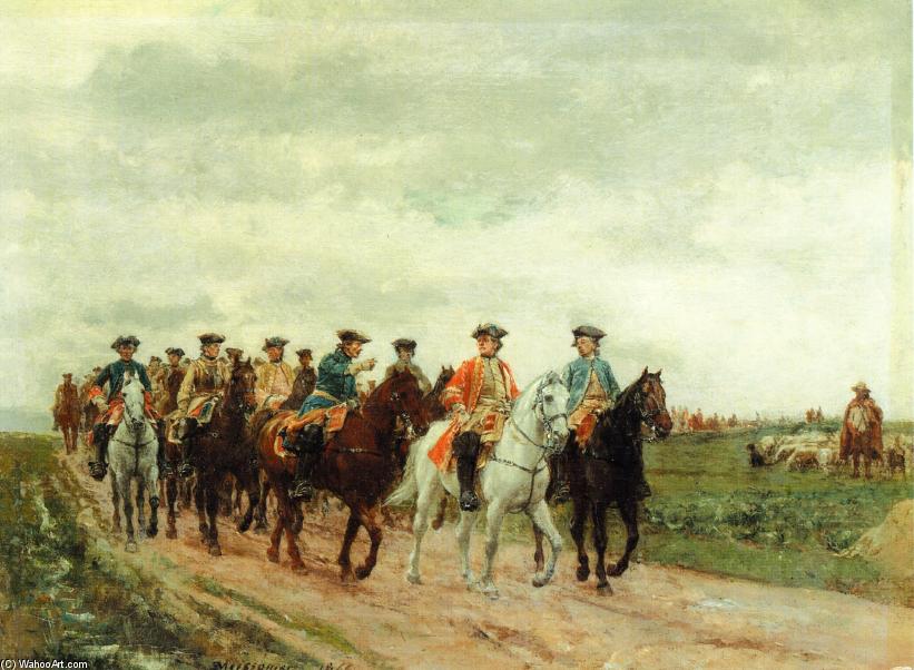 Maurice, Comte De Saxe Leading His Troops — Жан Луј Ернест Мејсоније