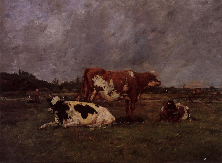 Cows In Pasture — Eugène Louis Boudin