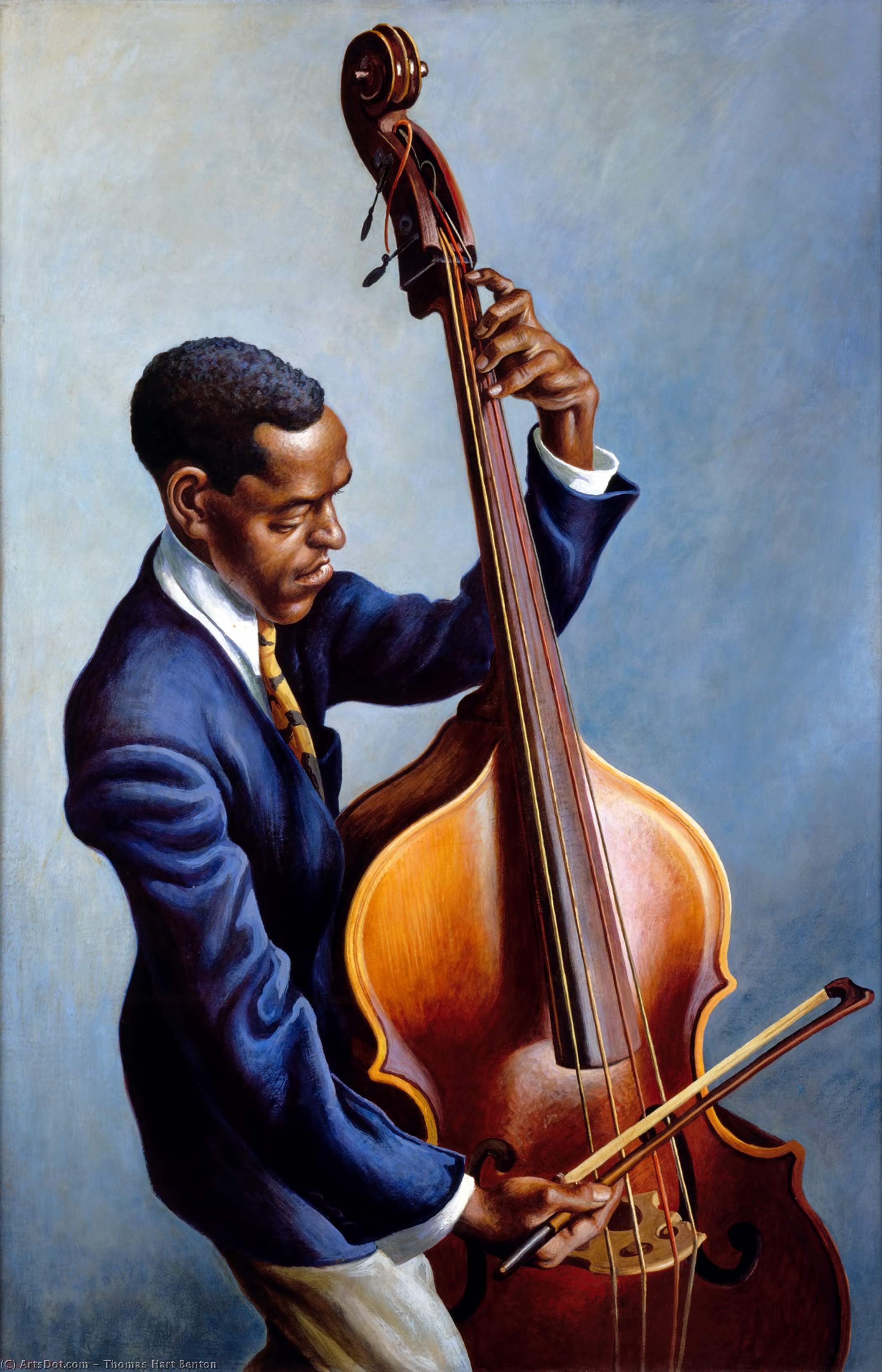 Portrait Of A Musician — Thomas Hart Benton
