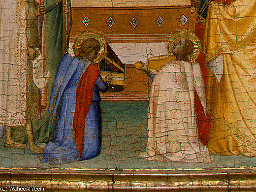 Madonna And Child With Saints And Angels D0 — Bernardo Daddi