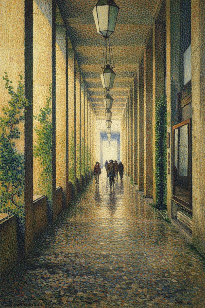 Leuchtender Durchgang: Ein Nachmittag In Ocker Und Licht — Camille Caron