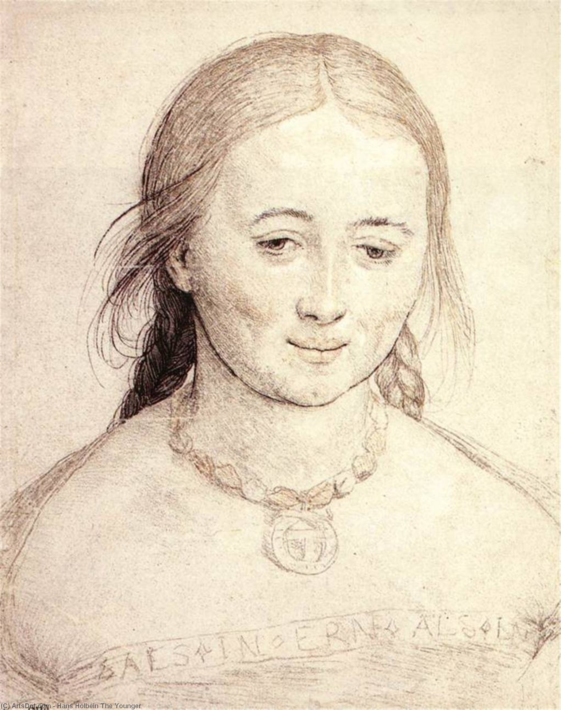 Head Of A Woman — Hans Holbein The Younger