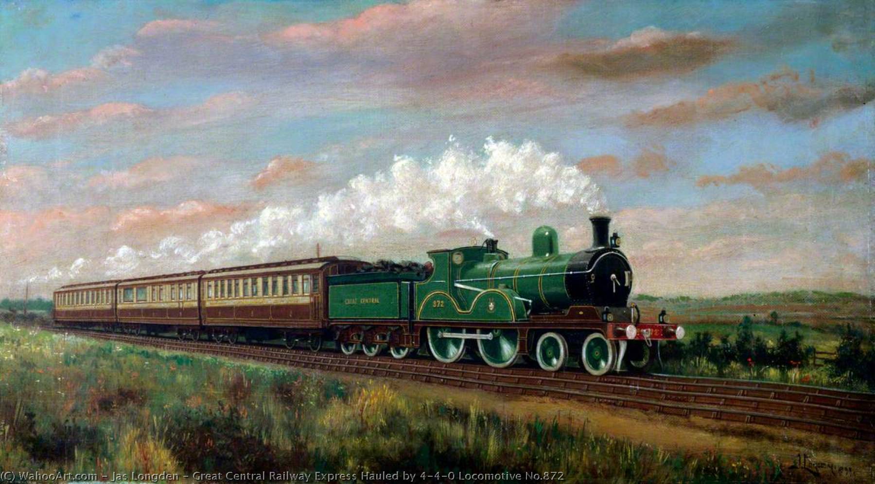 Great Central Railway Express Hauled By 4–4–0 Locomotive No.872 — Jas Longden