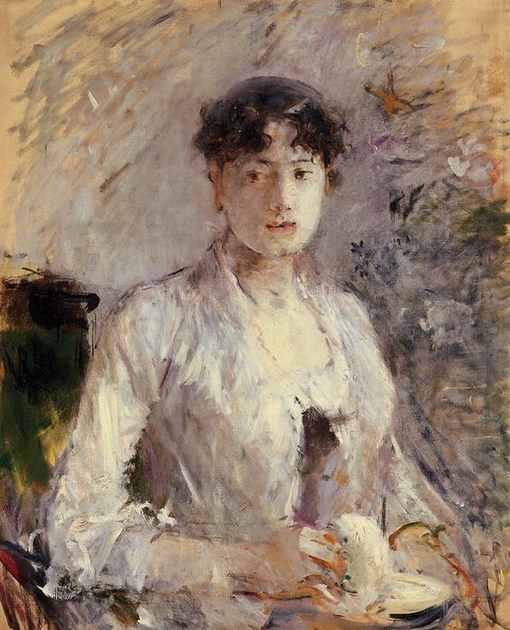 Young Woman In Mauve — Berthe Morisot