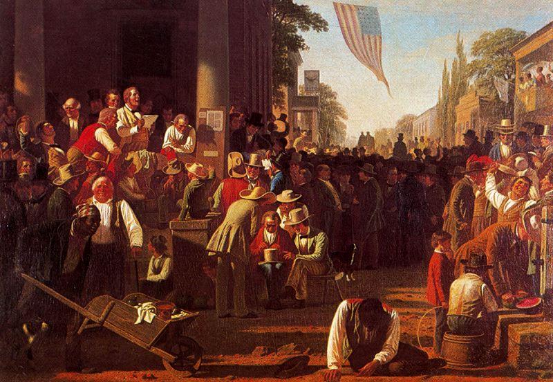 The Veredict Of The People Or Announcement Of The Result Of The Election — George Caleb Bingham
