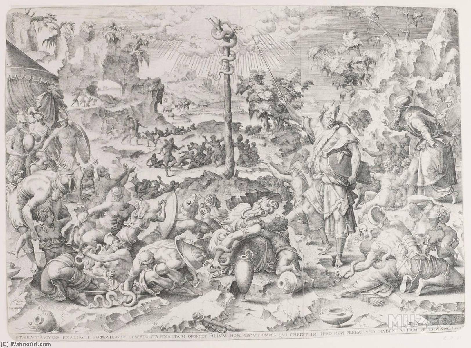 Moïse Montrant Le Serpent D'airain — Etienne Delaune