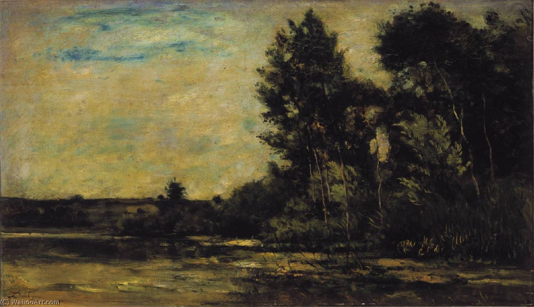 River Scene — Charles-françois Daubigny