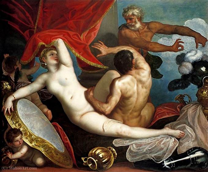 Venus And Mars Surprised By Vulcan — Padovanino