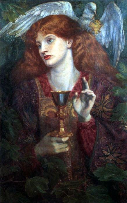 The Damsel Of The Sanct Grael Or Holy Grail — Dante Gabriel Rossetti