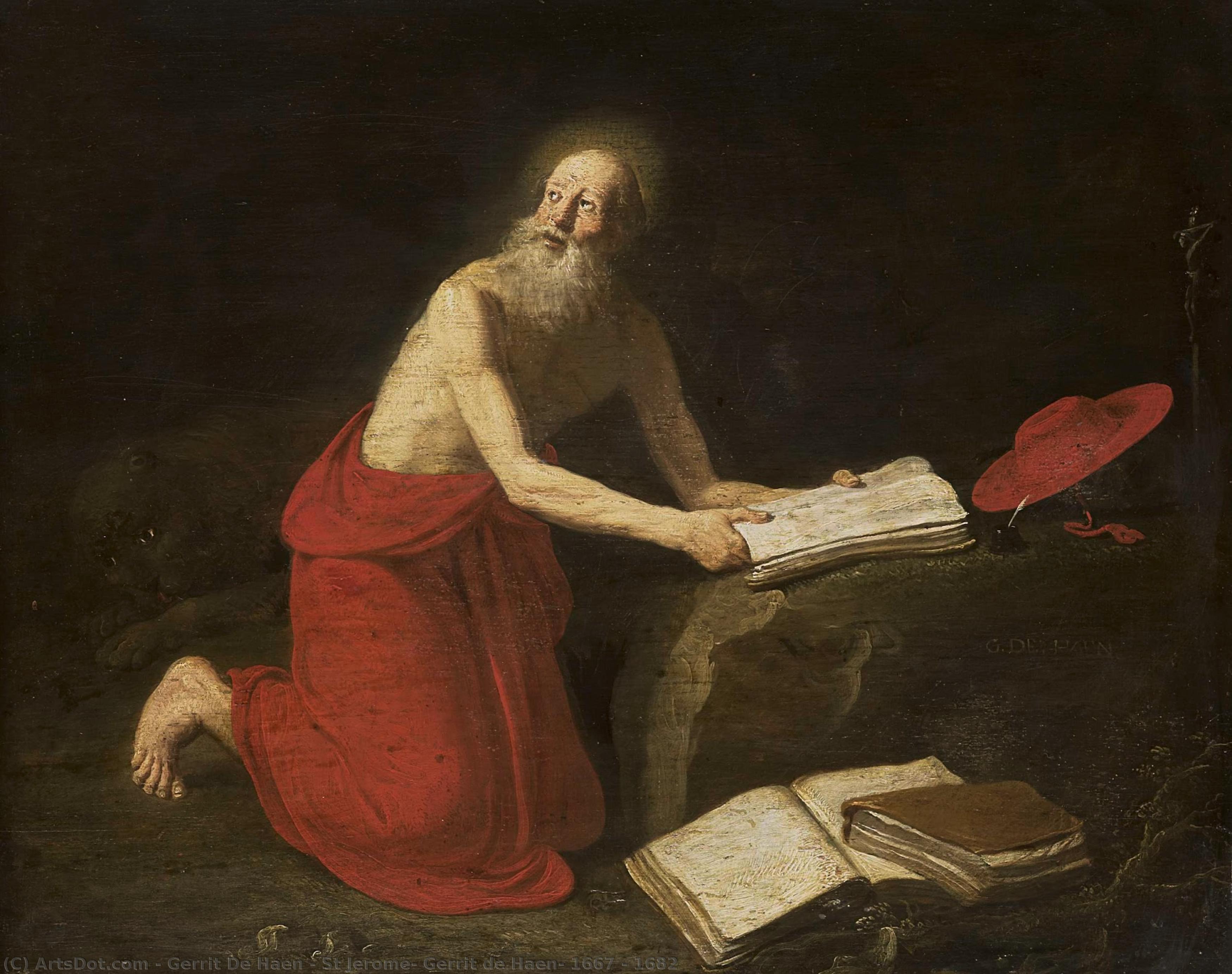 St Jerome, Gerrit De Haen, 1667 - 1682 — Gerrit De Haen