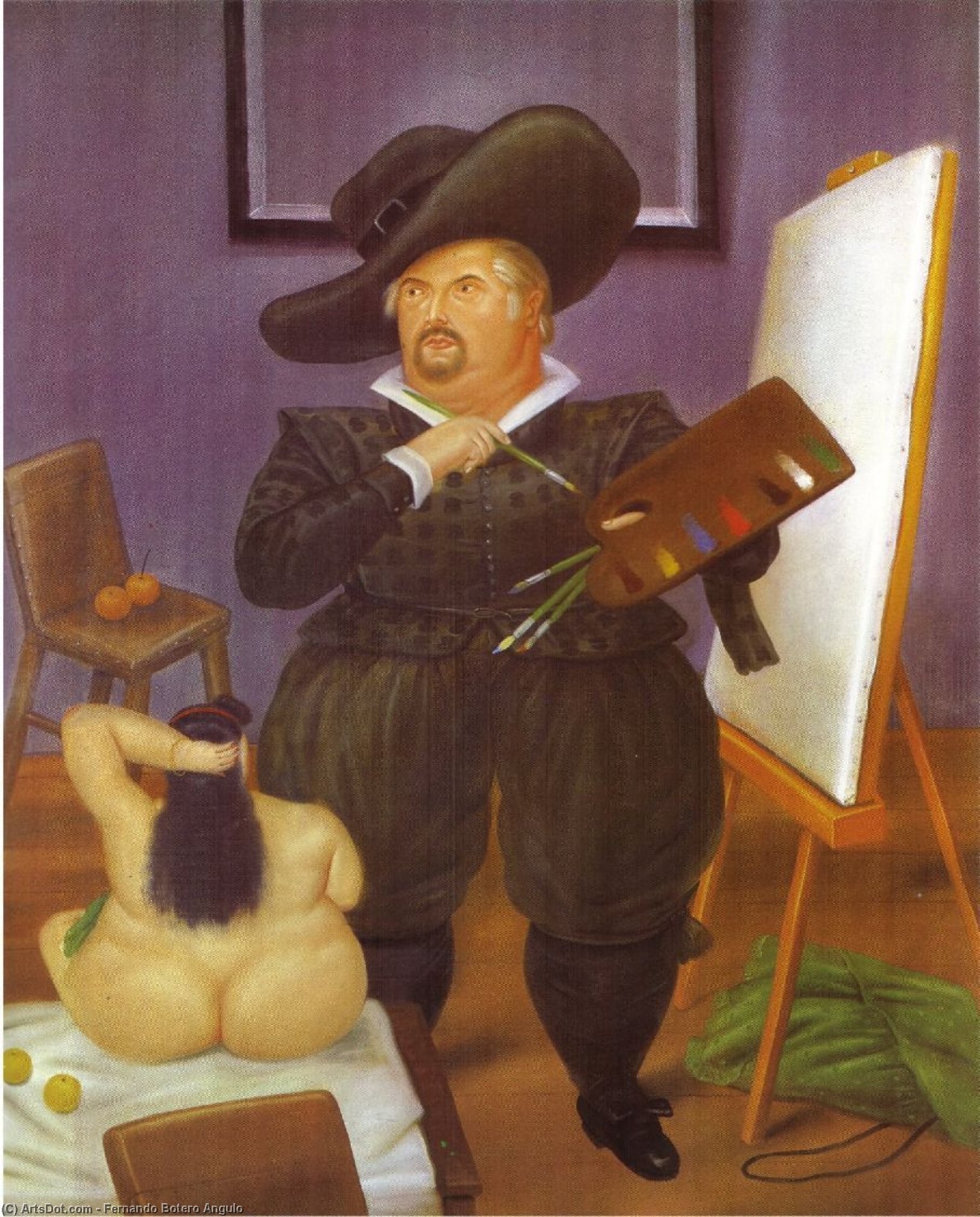 Autoportrait En Velasquez — Fernando Botero